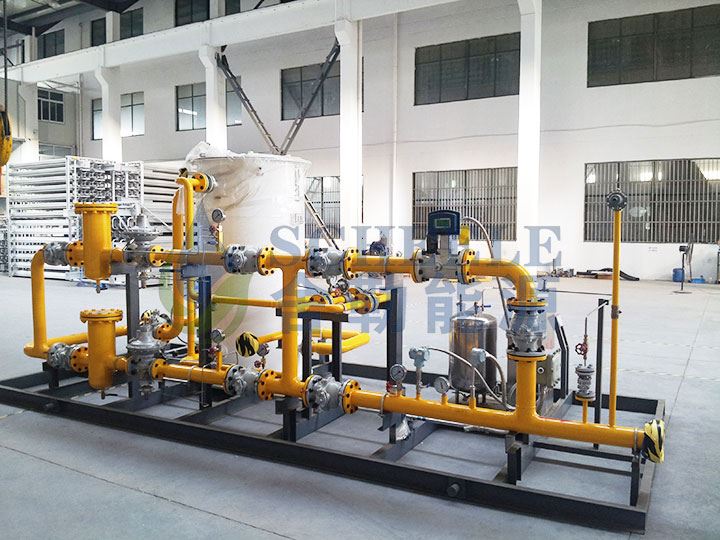 Design and main technological process of gasification pressure regulating skid