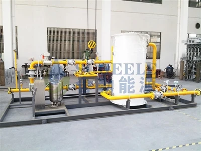 What gases are suitable for pressure regulating and metering skids